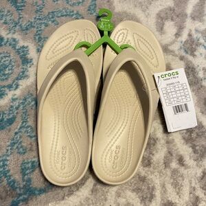 Croc flip flops